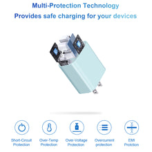 Load image into Gallery viewer, iPhone 14 13 12 Charger Super Fast Charger with 6FT Fast Charging Cable-Apple MFi Certified-2-Pack 20W PD USB C Compatible with iPhone14/14 Pro Max/13/13Pro/12/12 Pro/11/11Pro/XS,iPad-Blue