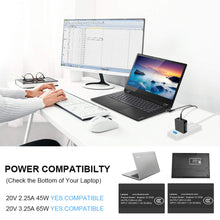 Load image into Gallery viewer, Charger for Lenovo Laptop Computer-65W 45W Round Tip Power Supply AC Adapter for Lenovo IdeaPad 330-14, 330-15, 330-17, 510-15, 330s-14, 330s-15 Lenovo Flex 6-14 Laptop Charger