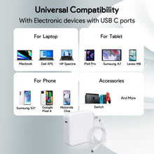 Load image into Gallery viewer, Mac Book Charger-96W USB C Fast Charger Power Adapter-Compatible with New Mac Book Air 13 Inch MacBook Pro 16 15 14 13 Inch 2021 2020 2019 2018-6.6ft USB C to C Charge Cable