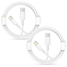 Load image into Gallery viewer, iPhone Fast Charger Lightning Cable-Apple MFi Certified-2-Pack USB-C to Lightning Cable-6Ft-Fast Charging Compatible with iPhone 13/13pro 12/12 Mini/12 Pro/12 Pro Max/11 Pro/11 Pro Max/XR/X iPad