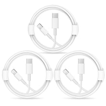 Load image into Gallery viewer, iPhone Fast Charger Cable【Apple MFi Certified】3-Pack USB-C to Lightning Fast Charging Cable(6.6Ft) Compatible with iPhone 12/12 Mini/12 Pro/12 Pro Max/11/11 Pro/11 Pro Max/Xs Max/XR/X, iPad and More