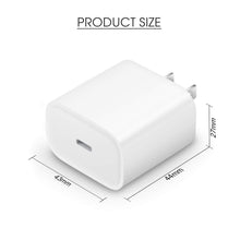Load image into Gallery viewer, iPhone Fast Charger【Apple MFi Certified】 20W PD Type C Power Wall Charger with 6FT USB C to Lightning Cable Compatible iPhone 12/12 Mini/12Pro/12 Pro Max/11/11 Pro Max/Xs Max/XR/X, iPad Pro and More