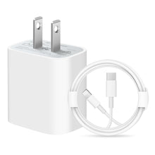 Load image into Gallery viewer, iPhone 14 13 12 11 Fast Charger-Apple MFi Certified-20W PD Type C Power Wall Charger with 6FT Charging Cable Compatible with iPhone 13/13 Pro Max/12/12 Mini/12 Pro/12 Pro Max/11/11 Pro iPad Air