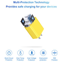 Load image into Gallery viewer, iPhone 14 13 12 Charger Super Fast Charger with 6FT Fast Charging Cable-Apple MFi Certified-2-Pack 20W PD USB C Compatible with iPhone14/14 Pro Max/13/13Pro/12/12 Pro/11/11Pro/XS,iPad-Yellow
