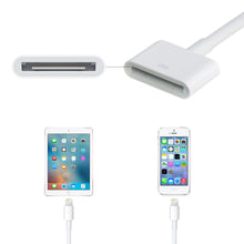 Load image into Gallery viewer, Lightning to 30-Pin Adapter-Apple MFi Certified iPhone Charging Data Sync Connector Cable-8-Pin Male to 30-Pin Female Output Adapter Compatible iPhone 13/12/11/X/8/7/6/5/4S/4/3/3G/iPad/iPod

