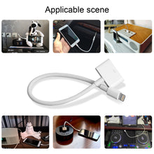 Load image into Gallery viewer, Lightning to 30-Pin Adapter-Apple MFi Certified iPhone Charging Data Sync Connector Cable-8-Pin Male to 30-Pin Female Output Adapter Compatible iPhone 13/12/11/X/8/7/6/5/4S/4/3/3G/iPad/iPod
