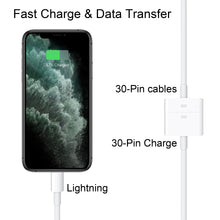 Load image into Gallery viewer, Lightning to 30-Pin Adapter-Apple MFi Certified iPhone Charging Data Sync Connector Cable-8-Pin Male to 30-Pin Female Output Adapter Compatible iPhone 13/12/11/X/8/7/6/5/4S/4/3/3G/iPad/iPod
