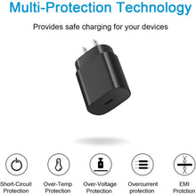 Load image into Gallery viewer, USB C Super Fast Wall Charger-2-Pack 25W USB-C Fast Charger-6Ft Type C to Type C Cable for Samsung Galaxy S22/S22 Ultra/S22+/S21 Ultra/S21+/S21/S20 Ultra/Note 20 Ultra/Note 10+/Not 10
